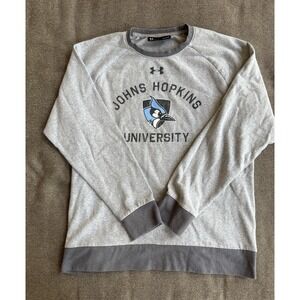 John Hopkins Blue Jays Under Armour Fleece Crewneck L
